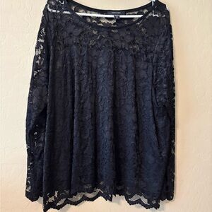 Karen Kane Black Lace Top